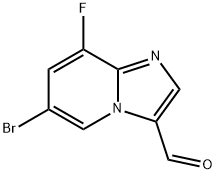 6-Bromo-8-fluoroimidazo[1,2-a]pyridine-3-carbaldehyde Struktur