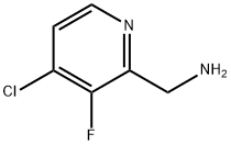 (4-chloro-3-fluoropyridin-2-yl)methanamine Struktur