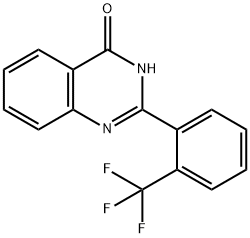 4-Hydroxy-2-(2-trifluoromethylphenyl)quinazoline Struktur