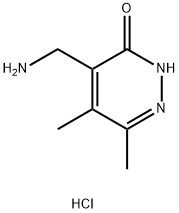 4-(aminomethyl)-5,6-dimethylpyridazin-3-ol hydrochloride Struktur