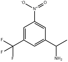 1-[3-Nitro-5-(trifluoromethyl)phenyl]ethylamine Struktur