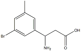 3-AMINO-3-(3-BROMO-5-METHYLPHENYL)PROPANOIC ACID Struktur