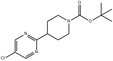 5-Chloro-2-(N-Boc-piperidin-4-yl)pyrimidine Struktur