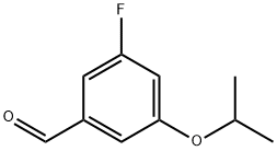 3-Fluoro-5-(propan-2-yloxy)benzaldehyde Struktur