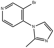 3-BROMO-4-(2-METHYLIMIDAZOL-1-YL)PYRIDINE Struktur