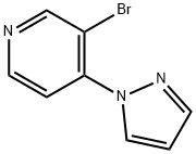 3-BROMO-4-(1H-PYRAZOL-1-YL)PYRIDINE Struktur