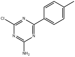 2-Amino-4-chloro-6-(4-tolyl)-1,3,5-triazine Struktur