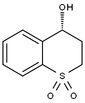 (4R)-4-hydroxy-3,4-dihydro-2H-1lambda6-benzothiopyran-1,1-dione Struktur