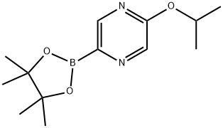 2-isopropoxy-5-(4,4,5,5-tetramethyl-1,3,2-dioxaborolan-2-yl)pyrazine Struktur