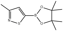 3-methyl-5-(tetramethyl-1,3,2-dioxaborolan-2-yl)-1,2-thiazole Struktur