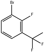 1-bromo-3-(1,1-difluoroethyl)-2-fluorobenzene Struktur