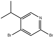 2,4-Dibromo-5-(iso-propyl)pyridine Struktur