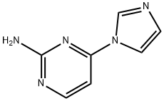 2-Amino-4-(imidazol-1-yl)pyrimidine Struktur