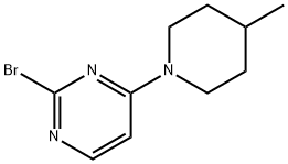 2-Bromo-4-(4-methylpiperidin-1-yl)pyrimidine Struktur