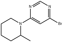 4-Brom-6-(2-methylpiperidin-1-yl)pyrimidine Struktur