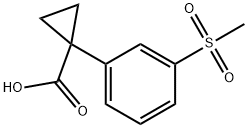 1-[3-(Methylsulfonyl)phenyl]cyclopropanecarboxylic Acid Struktur