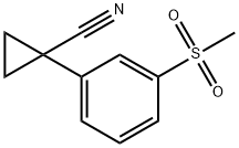 1-[3-(Methylsulfonyl)phenyl]cyclopropanecarbonitrile Struktur