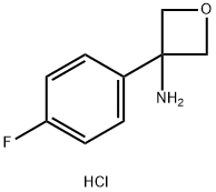 3-(4-Fluorophenyl)oxetan-3-amine hydrochloride Struktur