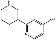 4-Hydroxy-6-(piperidin-3-yl)pyridine Struktur