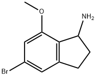 5-BROMO-7-METHOXYINDANYLAMINE Struktur