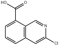 3-chloroisoquinoline-8-carboxylic acid Struktur