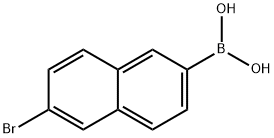 B-(6-bromo-2-naphthalenyl)-Boronic acid Struktur