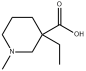 3-ethyl-1-methylpiperidine-3-carboxylic acid Struktur