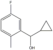 cyclopropyl(5-fluoro-2-methylphenyl)methanol Struktur