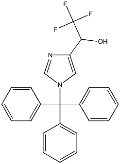 2,2,2-trifluoro-1-(1-trityl-1H-imidazol-4-yl)ethanol Struktur