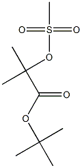 Tert-butyl-2-methyl-2-(methylsulfonyloxy) propanoate Struktur