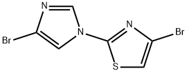 1-(4-Bromothiazol-2-yl)-4-bromoimidazole Struktur