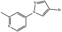 4-Bromo-1-(2-methyl-4-pyridyl)pyrazole Struktur