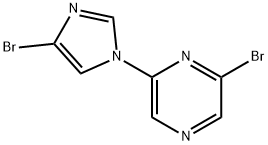 1-(6-Bromo-2-pyrazyl)-4-bromoimidazole Struktur