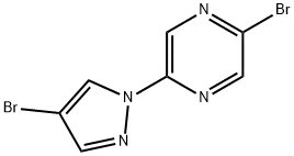 1-(5-Bromo-2-pyrazyl)-4-bromopyrazole Struktur