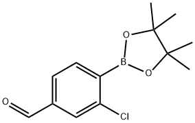 2-Chloro-4-formylphenylboronic acid pinacol ester Struktur