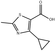 4-cyclopropyl-2-methylthiazole-5-carboxylic acid Struktur