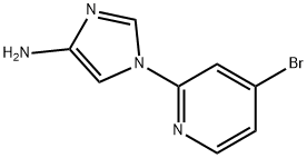 1-(4-Bromo-2-pyridyl)-4-aminoimidazole Struktur