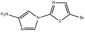 1-(5-Bromothiazol-2-yl)-4-aminoimidazole Struktur