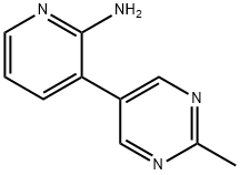 2-Amino-3-(2-methylpyrimidin-5-yl)pyridine Struktur