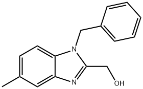 (1-benzyl-5-methyl-1H-1,3-benzodiazol-2-yl)methanol Struktur