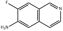 7-fluoroisoquinolin-6-amine Struktur