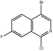 4-bromo-1-chloro-7-fluoroisoquinoline Struktur