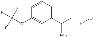 1-[3-(trifluoromethoxy)phenyl]ethan-1-amine hydrochloride Struktur