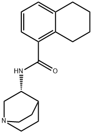 N-(3R)-1-Azabicyclo[2.2.2]oct-3-yl-5,6,7,8-tetrahydro-1-naphthalenecarboxamide Struktur