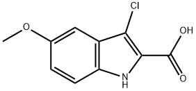 3-chloro-5-methoxy-1H-indole-2-carboxylic acid Struktur