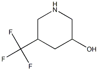 5-Trifluoromethyl-piperidin-3-ol Struktur