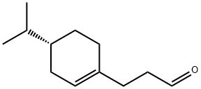 3-[(4R)-4-(propan-2-yl)cyclohex-1-en-1-yl]propanal Struktur