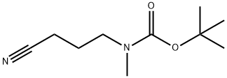 tert-butyl N-(3-cyanopropyl)-N-methylcarbamate Struktur