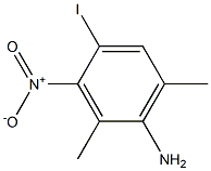 4-iodo-2,6-dimethyl-3-nitroaniline Struktur