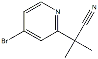 2-(4-Bromopyridin-2-yl)-2-methylpropanenitrile Struktur